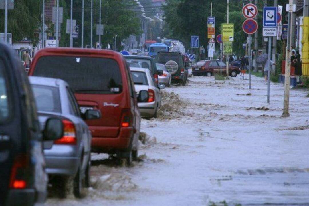 V Prievidzi hrozí povodeň. SHMÚ vydal výstrahu tretieho stupňa