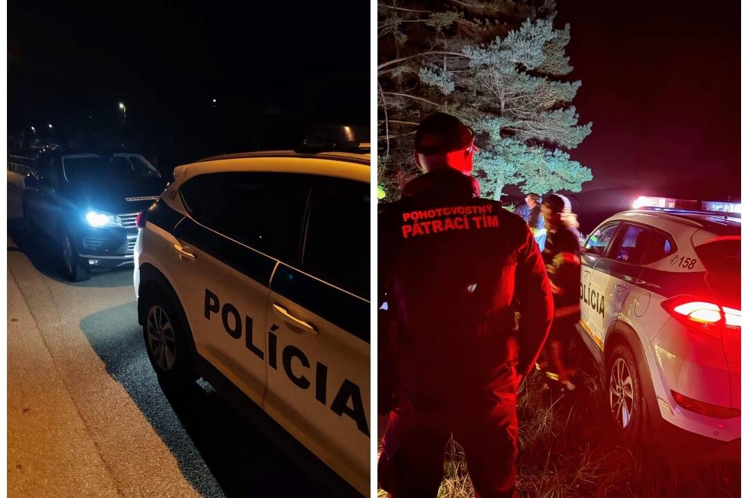 Foto: Trenčianska polícia, pátrací tím aj hasiči hľadali nezvestného. Pátranie malo šťastný koniec