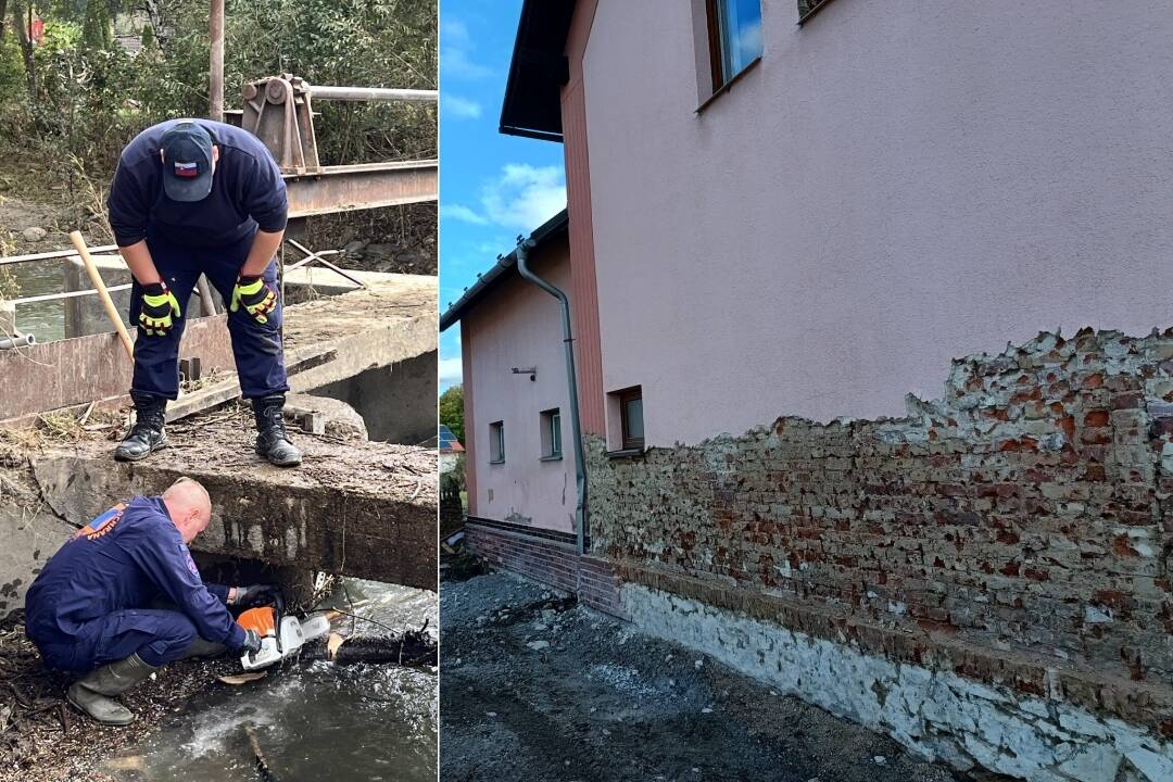 FOTO: Trenčania pomohli povodňami zasiahnutým Branticiam v Česku. Niektoré domy v obci museli zbúrať