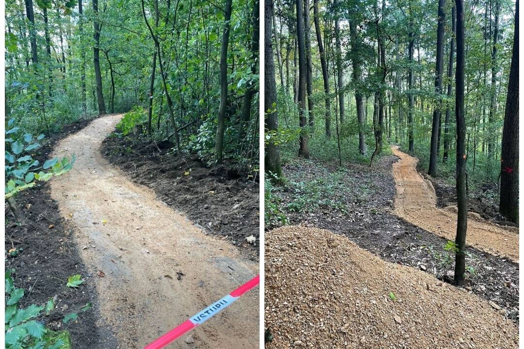 Foto: Nové traily na Brezine sú stále stavenisko. Mesto prízvukuje, že by sa po nich nemalo jazdiť