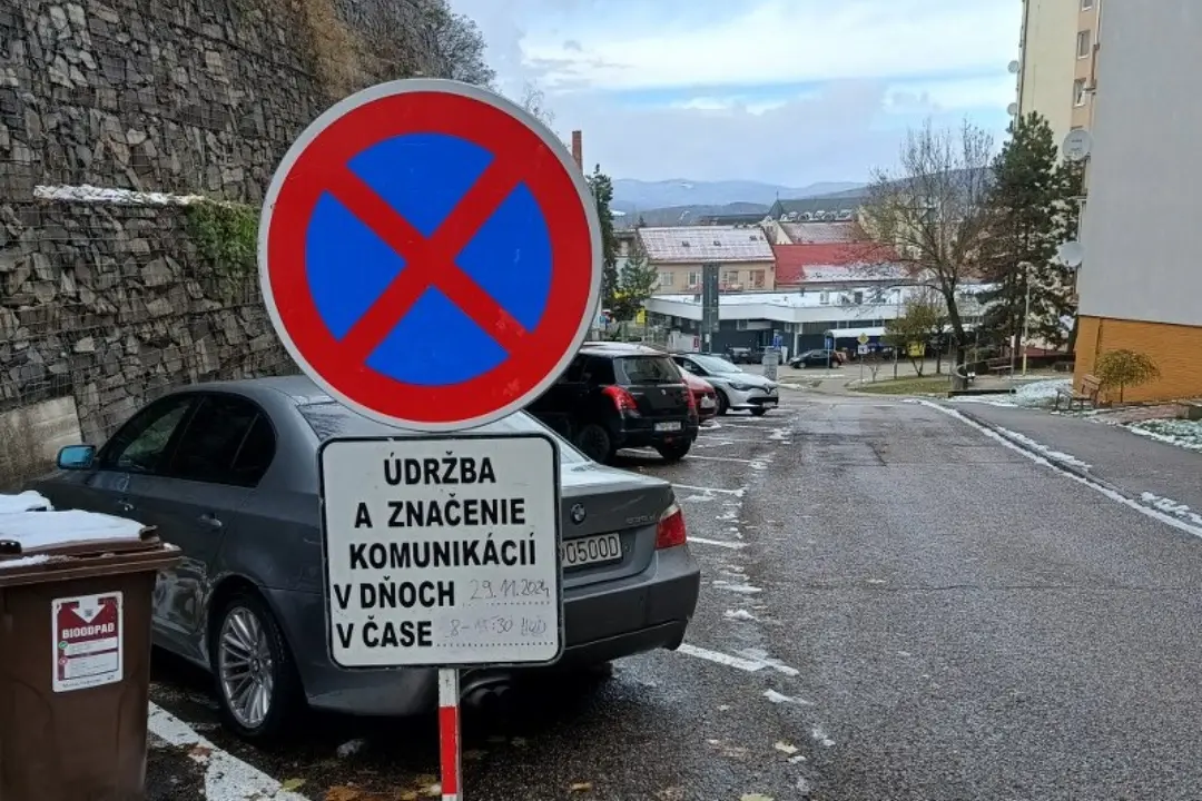 Foto: Trenčania, zajtra v týchto miestach neparkujte. Mesto bude rúbať ihličnany, ktoré budú zdobiť Mierové námestie