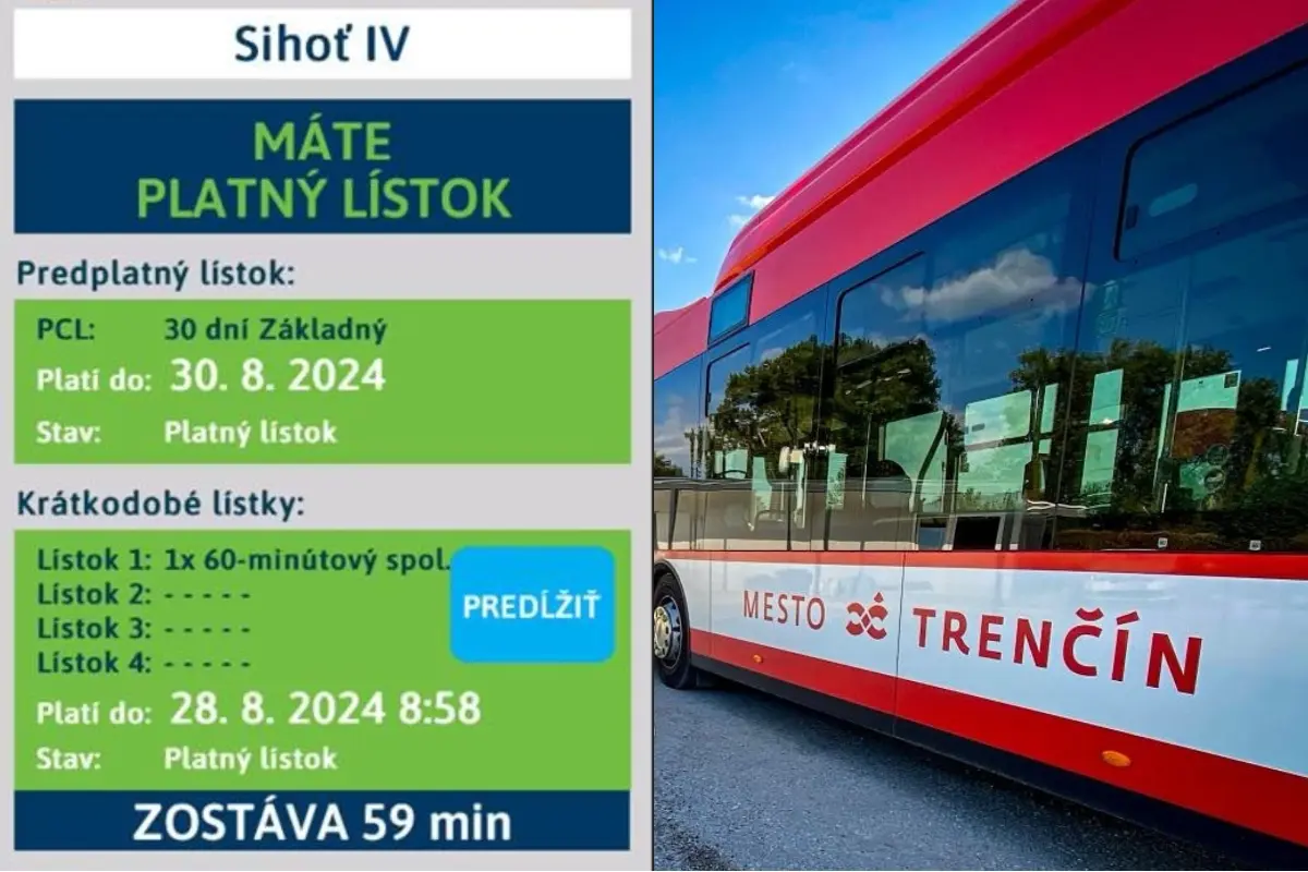 Foto: Ako si predĺžiť cestovný lístok MHD v Trenčíne? Mesto reaguje na pokuty po expirovaní cestovného lístku