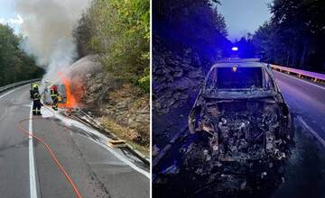 FOTO: Hasiči zasahovali na Fačkovskom sedle. Pri hasení ich zasiahli vybuchnuté tlakové nádoby