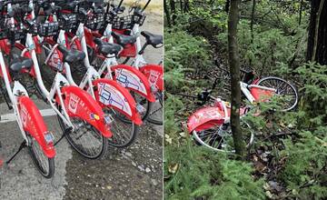 Považskobystrický bikesharing uzatvára sezónu. Niektorí obyvatelia zdieľané bicykle opäť nešetrili a zničili ich