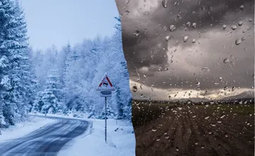 Cez víkend očakávajte v Trenčianskom kraji sneženie alebo dážď so snehom. Zrážky môžu byť veľmi intenzívne