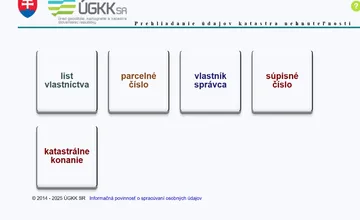 Údaje z katastra sú aktualizované, dočasný web však nemusí zvládnuť nápor návštevníkov