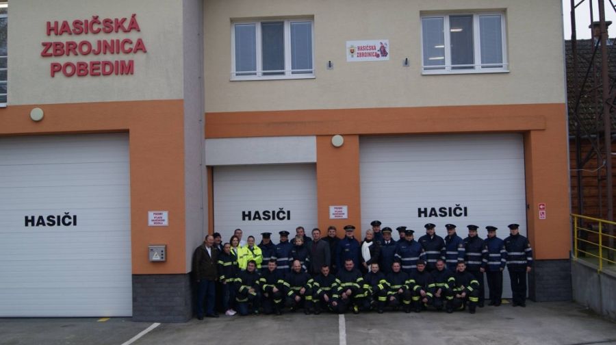 Hasičov v obci Pobedim navštívili predstavitelia prezídia HaZZ v rámci výjazdovej porady, foto 2