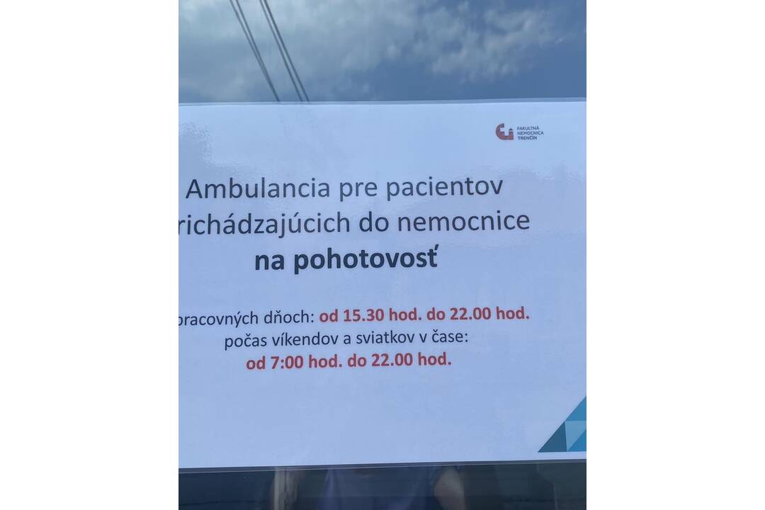 FOTO: Aktuálne vás urgentne ošetria v priestoroch geriatrie FNTN, foto 1