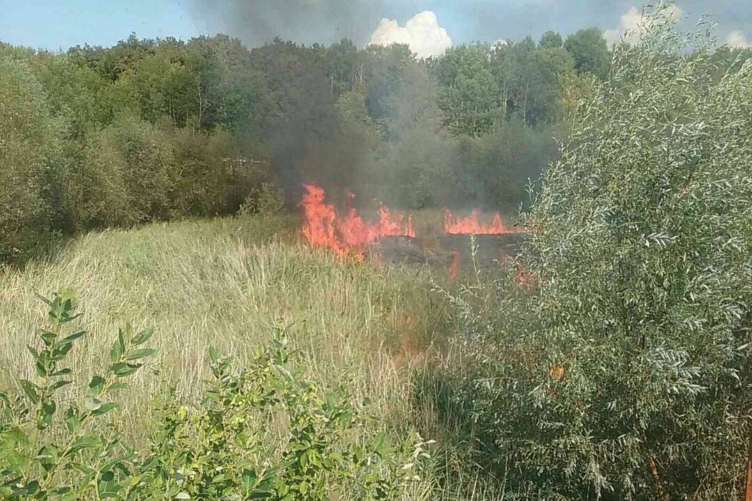 FOTO: Požiar trávy pri Prievidzi, foto 4