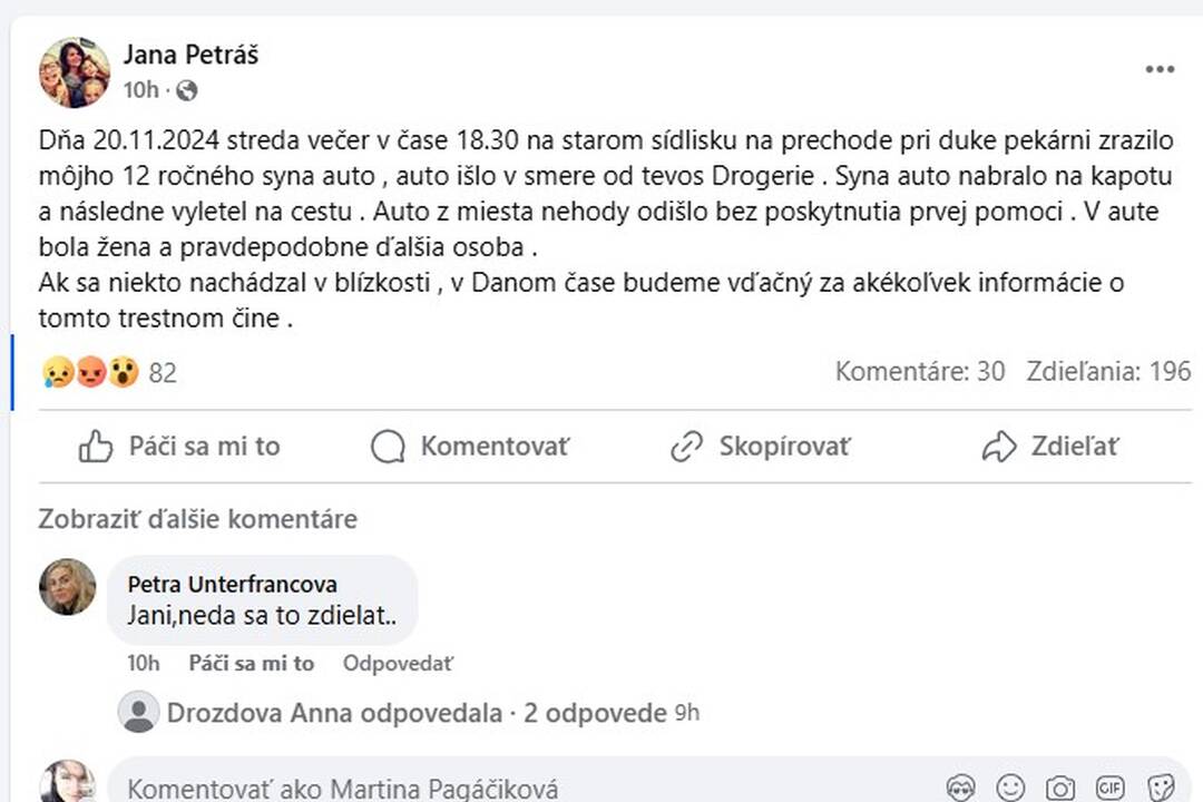 FOTO: Dopravná nehoda v Prievidzi, foto 1